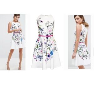 TED BAKER - WOMEN’S LONDON PASSION FLOWER DRESS - SIZE 1
